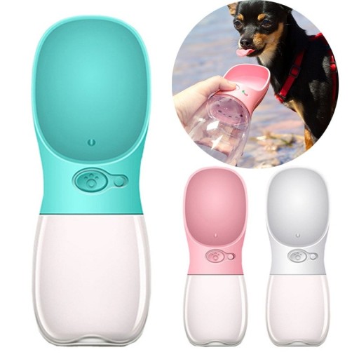 Bouteille avec distributeur d'eau pour chiens et chats