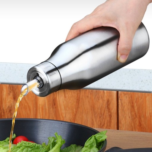 Bouteille en acier inoxydable pour huile