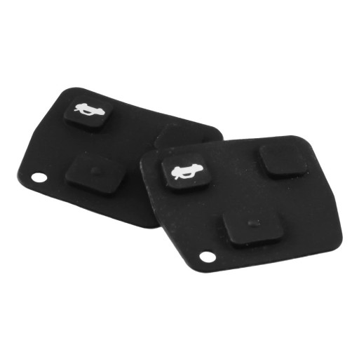 Bouton en caoutchouc de clé de remplacement pour Toyota 2 pièces