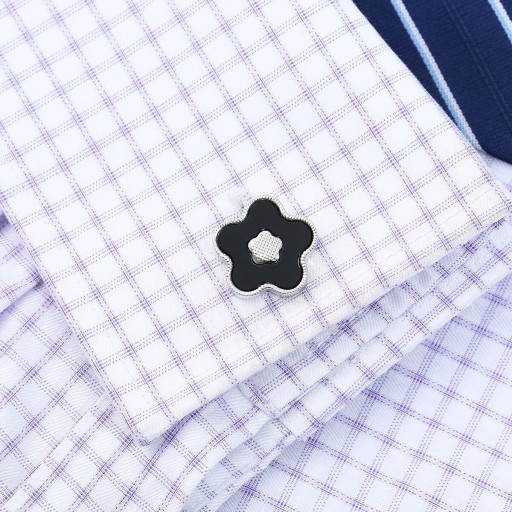 Boutons de manchette fleur T1340