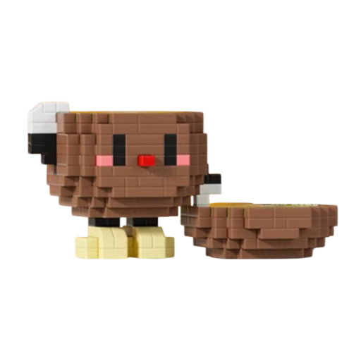 Bouwset Mini Kiwi 9,2 x 5,2 x 4,8 cm 331 stuks Micro 3D DIY blokken Heerlijke vruchten Creatief bouwspeelgoed voor kinderen 8+ Jaar Decoratief model