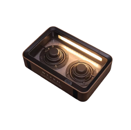Box audio Bluetooth fără fir Boxă stereo portabilă cu iluminare și control tactil 16 x 10,5 x 3,5 cm sunet HIFI