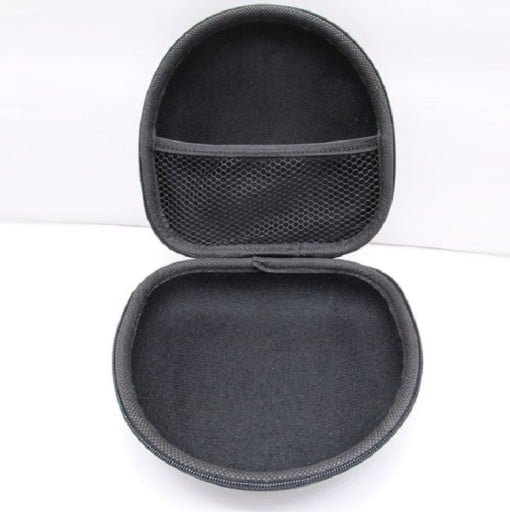 Box na slúchadlá Pevné puzdro na zips so sieťovou kapsou vo veku Ochrana slúchadiel pri prenášaní a cestovaní 16,5 x 16 x 6,5 cm