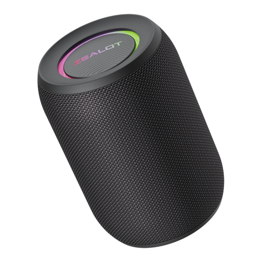 Boxă portabilă Bluetooth, subwoofer de 12 W, impermeabilă IPX5, cu lumină LED, baterie de 3600 mAh, bas suplimentar, timp de redare de 15 ore, card TF AUX, wireless