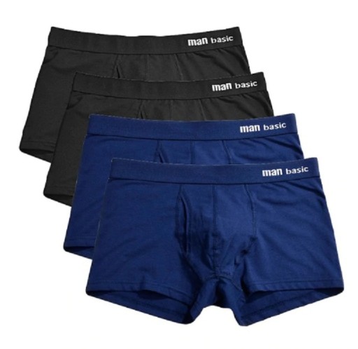 Boxers de algodón para hombres - 4 unidades