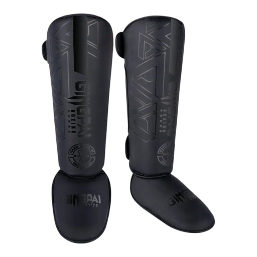 Boxerschoenen voor scheen- en enkelbescherming maat M Lengte 36 cm Leren oppervlak Hoogte 140–165 cm Voor junioren MMA en Muay Thai