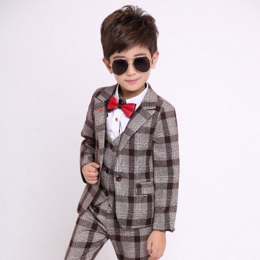 Boys' Checked Suit B1334