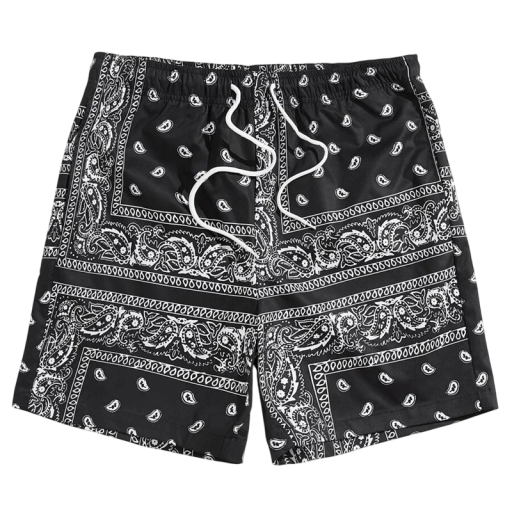 Boys' Swim Shorts Polyester Plain Coloured With Symbols Drawstring Summer Swimwear For Pool Sea Holiday