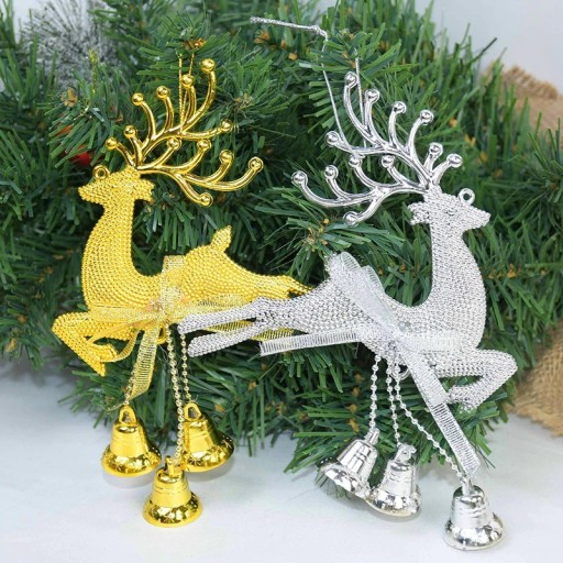 Boże Narodzenie ozdoba jelenia z dzwoneczkami
