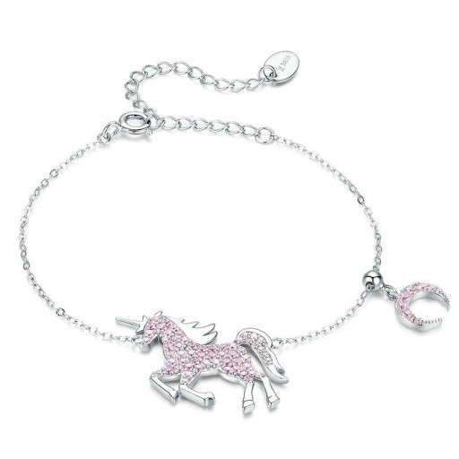 Bracciale a catena da donna con unicorno