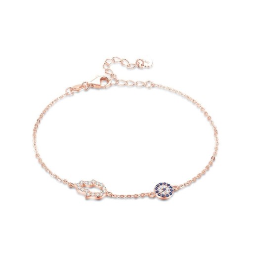 Bracciale a catena da donna con zirconi