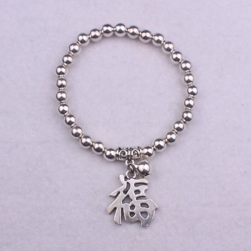 Bracciale a palline da donna con ciondolo H566