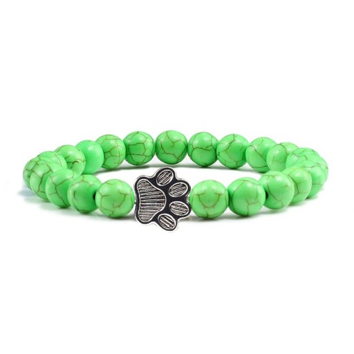Bracciale a perline zampa di cane