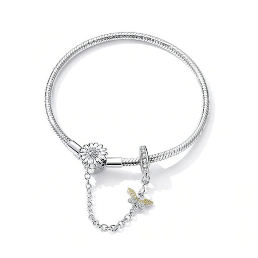 Bracciale da donna fiore e ape