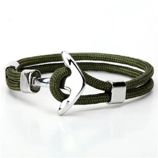 Bracciale da uomo in corda con ancora