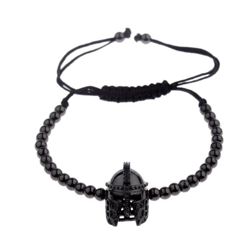 Bracciale di perline con elmo