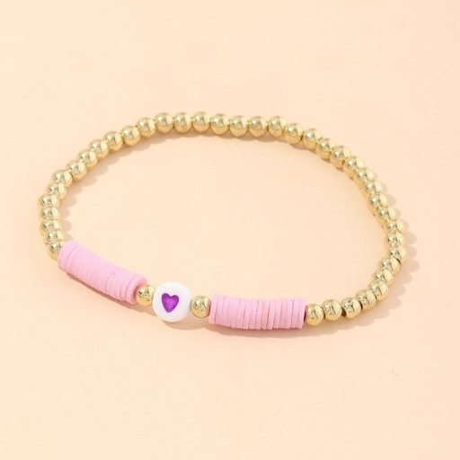 Bracciale di perline da donna con cuore H626