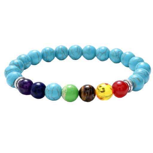 Bracciale di perline delle sette chakra Z281