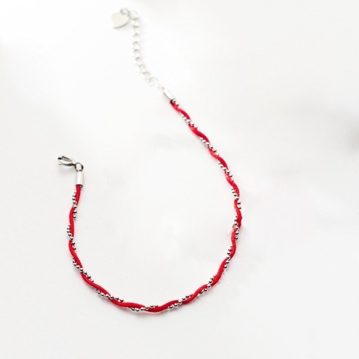 Bracciale doppio con palline da donna