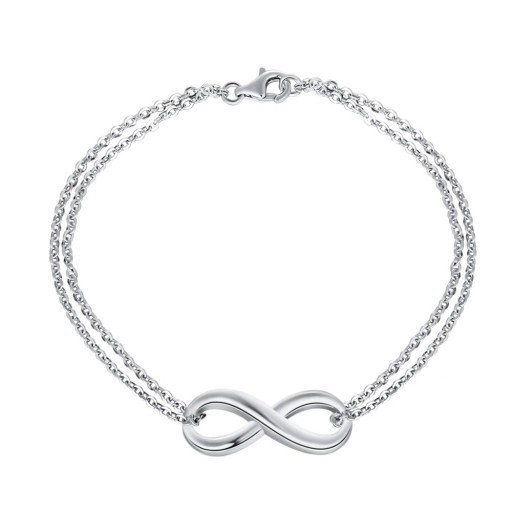 Bracciale doppio da donna con infinito