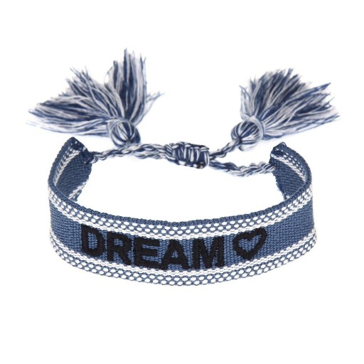 Bracciale intrecciato da donna con iscrizione