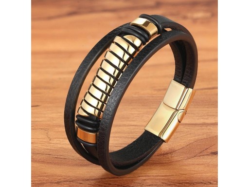 Bracciale maschile a più strati J107