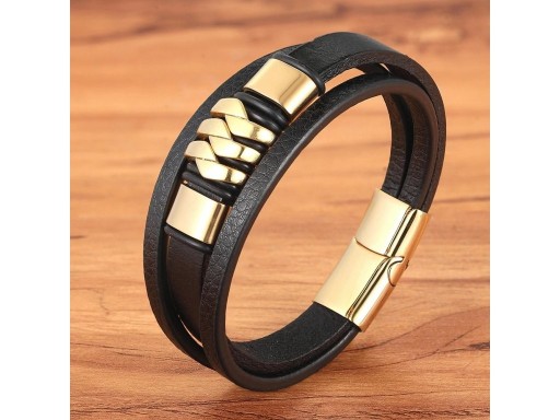 Bracciale maschile a più strati J107