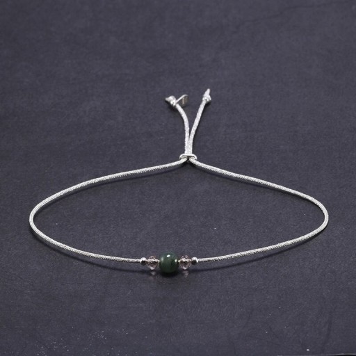 Bracciale regolabile da donna con perline