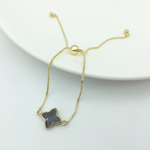 Bracciale regolabile da donna con pietra