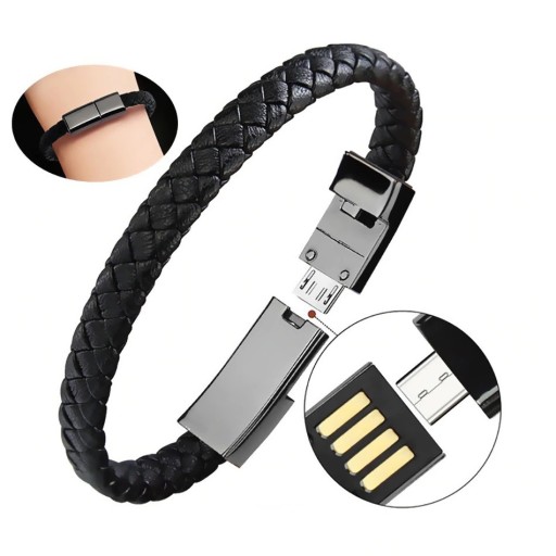 Bracciale USB cavo USB-C / Micro USB / Lightning K682
