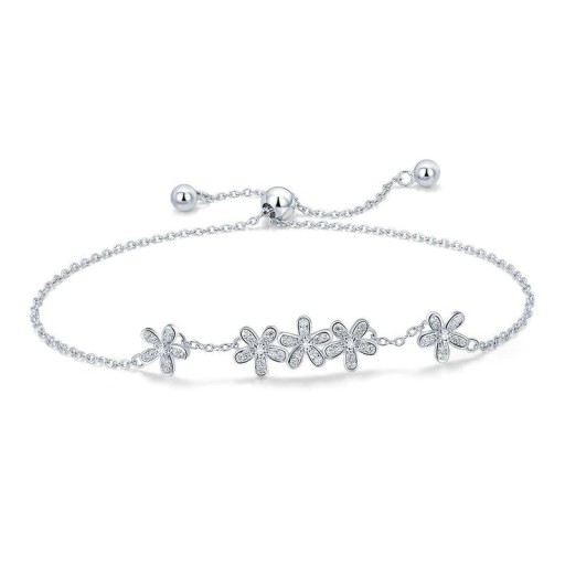 Bracelet à maillons pour femmes fleurs
