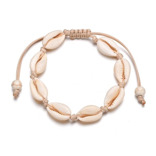 Bracelet ajustable avec coquillages