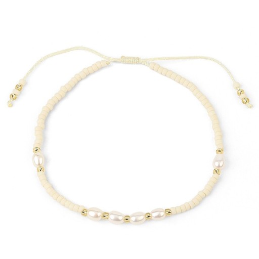 Bracelet ajustable pour femmes avec perles