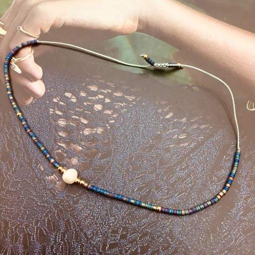 Bracelet ajustable pour femmes avec perles H332
