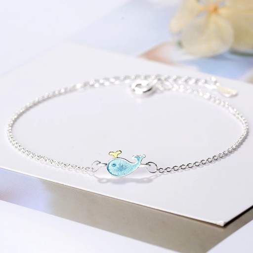 Bracelet chaîne pour femme avec dauphin