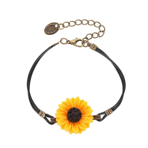 Bracelet de femme tournesol