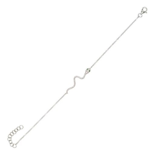 Bracelet en chaîne pour femme avec serpent