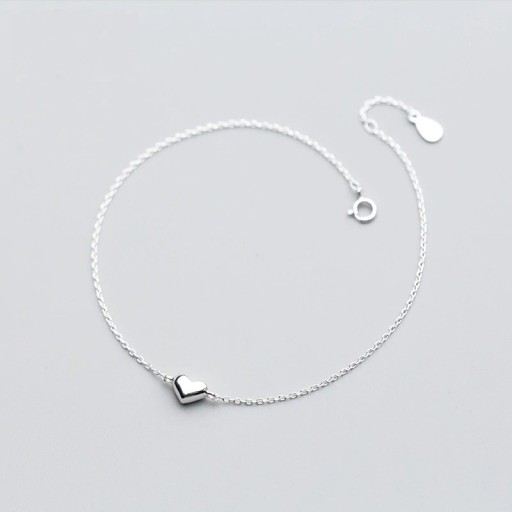Bracelet en chaîne pour femme cœur A1694