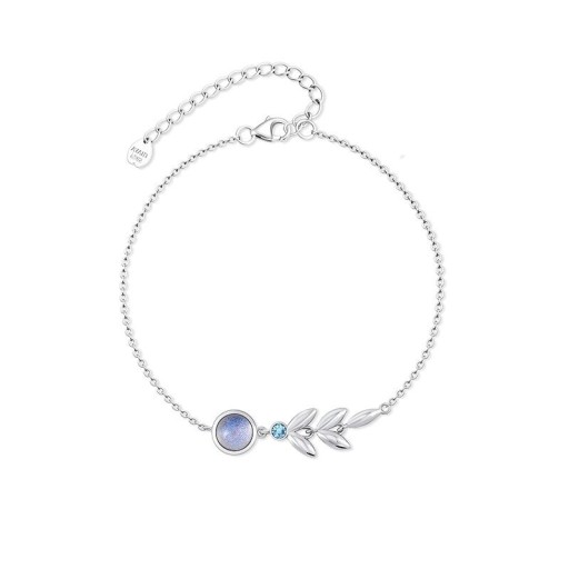 Bracelet en chaîne pour femmes avec pierre de lune