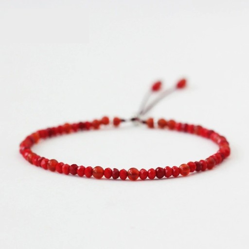 Bracelet en corde pour femme avec perles P27