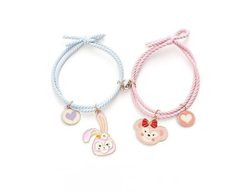 Bracelet en cordon avec aimant 2 pièces