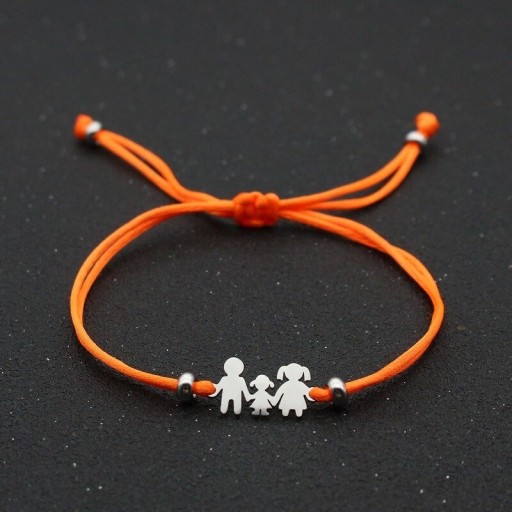 Bracelet en cordon famille