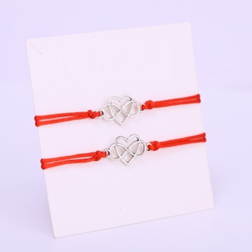 Bracelet en cordon pour couples 2 pcs J111