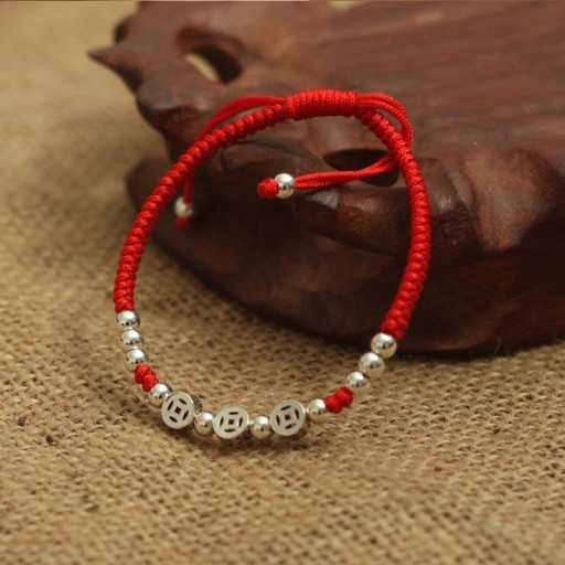 Bracelet en cordon pour femme avec des cercles
