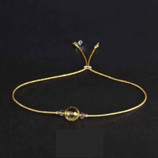 Bracelet en cordon pour femme avec perles A1663