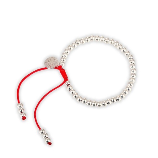 Bracelet en cordon pour femme avec perles P187