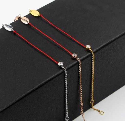 Bracelet en cordon pour femme avec pierre H84