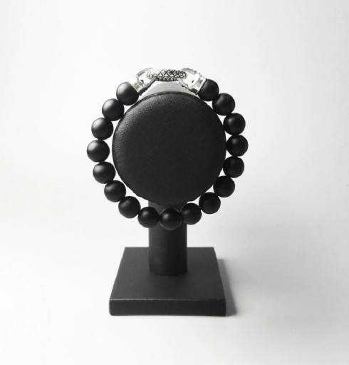 Bracelet en perles pour femmes avec anneau