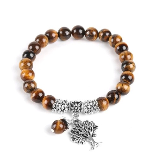 Bracelet en perles pour homme arbre