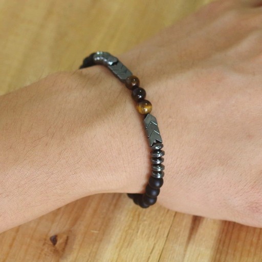 Bracelet en perles pour homme H395